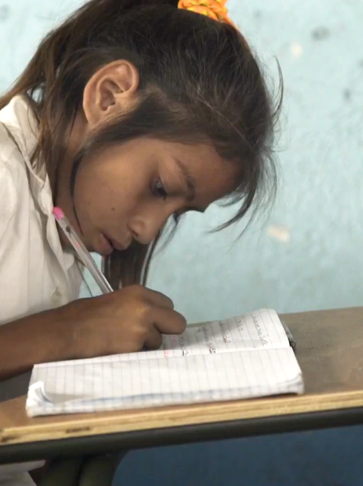 Child Studying FirstDesk